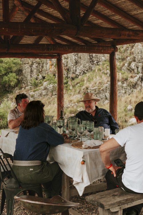 Lunch at the quincho by the river