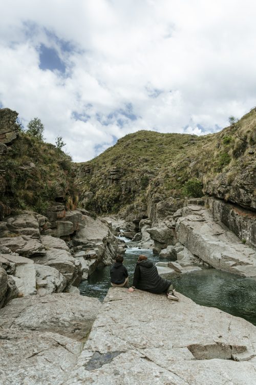 The canyon and rock pools at Paso Malo