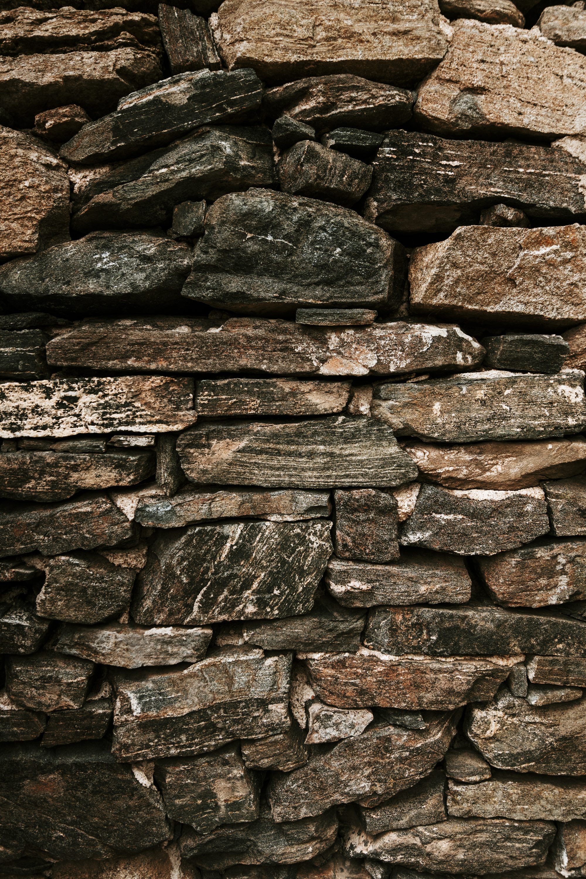 Dry-stone wall detail